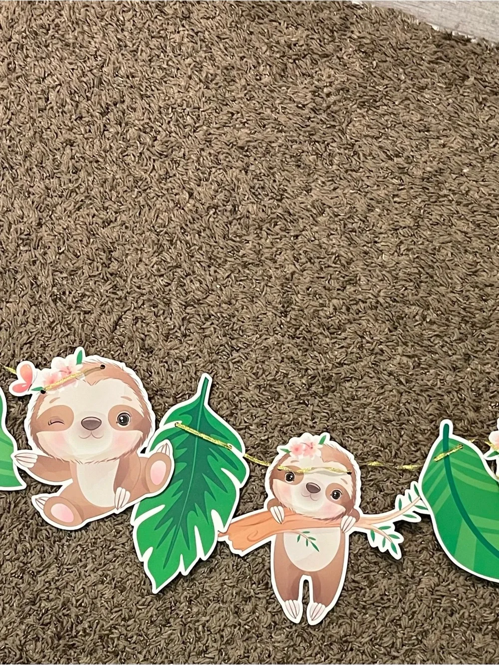 Happy Birthday Sloth decoration Lot